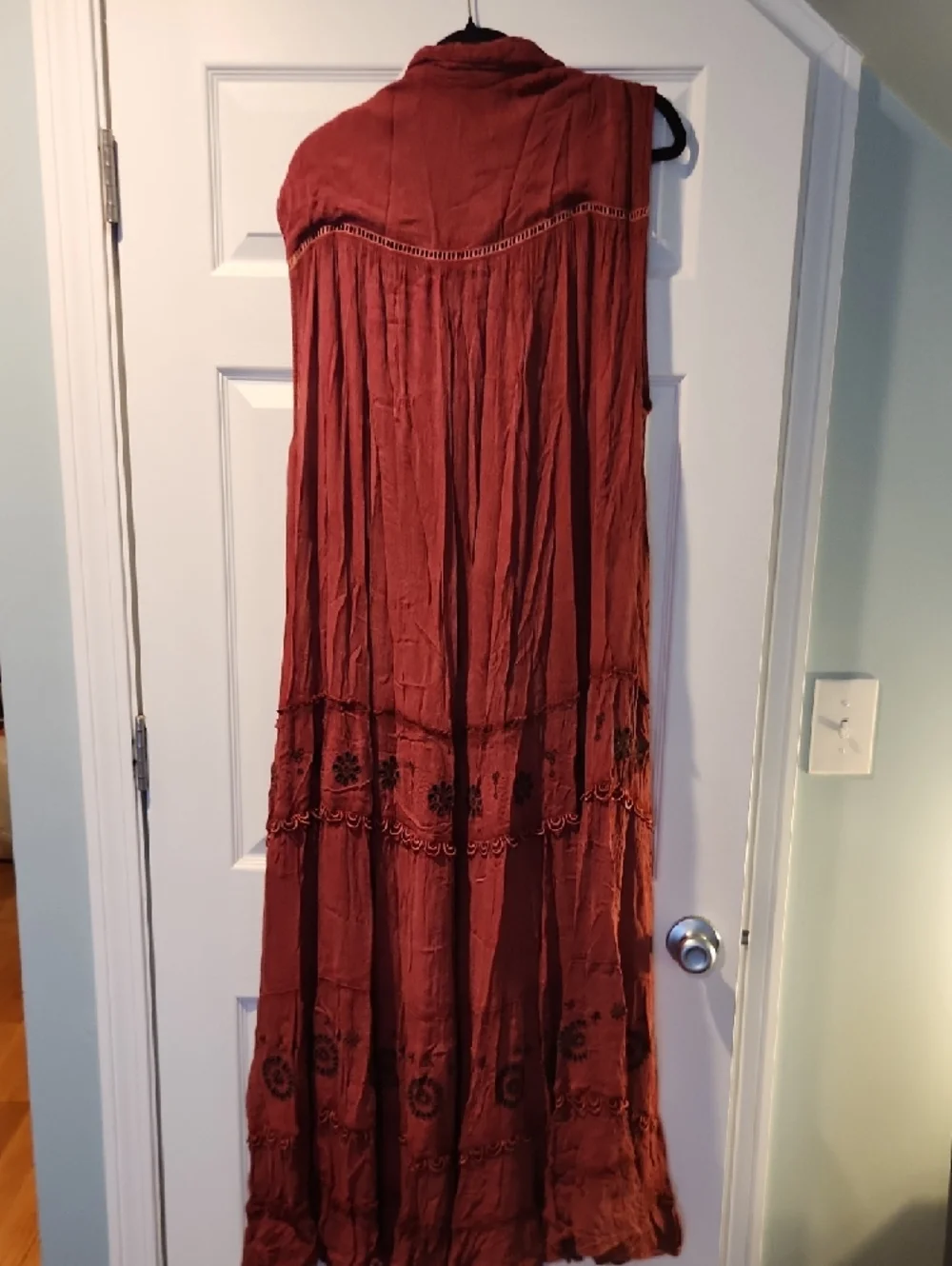 Free People Rust Red Sleeveless Maxi Dress - Picture 3 of 3